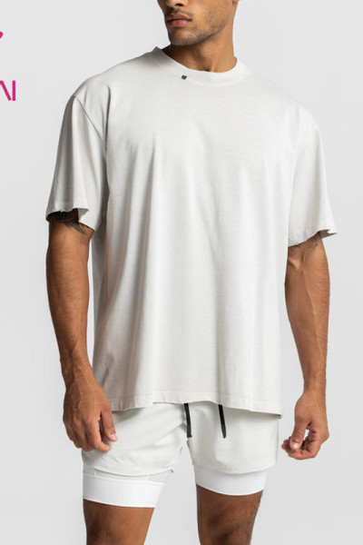 Custom Logo Print Mens Cotton T Shirts Athletic Wear Sportswear Manufacturer China