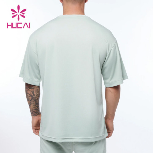 ODM Private Label Gym Fashion Mint Green Oversize T Shirts Mens Wear Suppliers