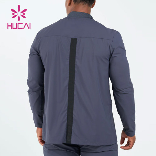 Custom Color Sportswear Mens Gym Sports Jacket Full Zipper China Manufacturer