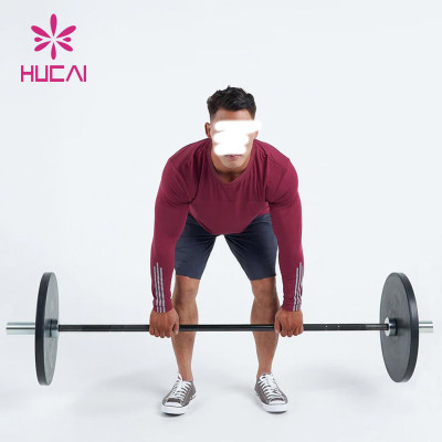 ODM Custom Logo Men Long Sleeve Shirt Dry Fit Appeal Sportswear Factory