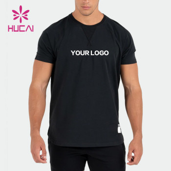 ODM Custom Logo Men Gym Sports T Shirts Workout Sportswear China Factory
