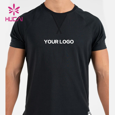 ODM Custom Logo Men Gym Sports T Shirts Workout Sportswear China Factory