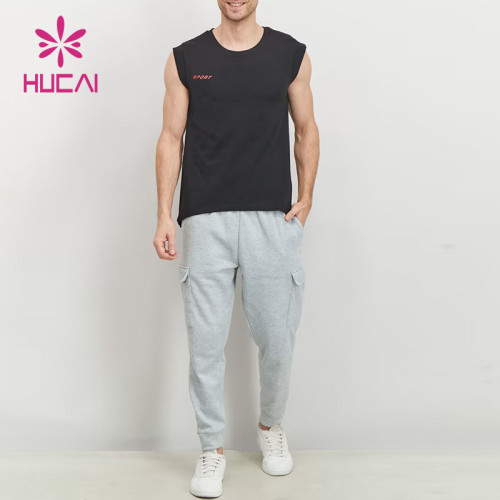 OEM Custom Men Athletic Tank Top Breathable Workout Clothes Sportswear Suppliers
