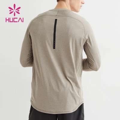 ODM best activewear shirts Men Long Sleeve Dry Fit Appeal Sportswear Factory