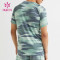 ODM Dry Fit Men Tie-Dyed Color T Shirts Workout Sportswear China Factory