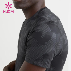 ODM Dry Fit Men Camouflage Color T Shirts Workout Manufacturer Of Sportwear
