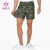 OEM Mens 2 in1 Double Layers Elastic Camouflage Shorts Manufacturer