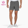 OEM Gym Contrast Color Elastic Shorts Mens 2 in1 Double Layers