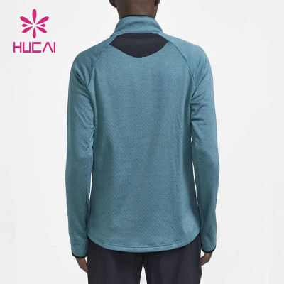 Custom Mens Long Sleeves T Shirts Pocket Design Sweatshirts Thumb Hole