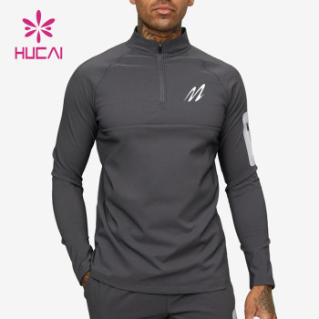 Custom Mens Long Sleeve Nylon Zipper Silk Screen Sweatshirts Suppliers