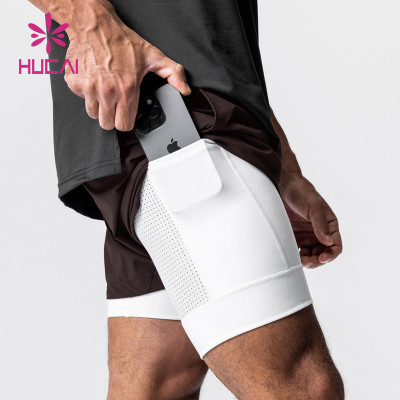 OEM Private Label Mens shorts Breathable 2 In 1 Gymwear Manufacturer