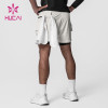 OEM Mens Shorts 2 In 1 Private Label Color Contrast  Gymwear Factory China