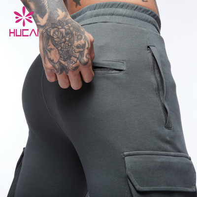 ODM Running Joggers Mens Athletic Cargo Large Bilateral Pockets Pants Supplier