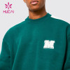 ODM Custom Mens Long Sleeve Towel Embroidery Oversized Sweatshirts Factory