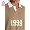 ODM Private Label Mens Sweatshirts Long Sleeve Shirt Collar Yogawear Supplier