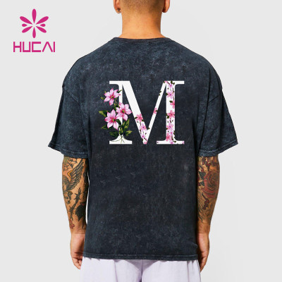 Custom Mens T Shirts Oversized Cotton Digital Direct Printing Tees Manufacturer