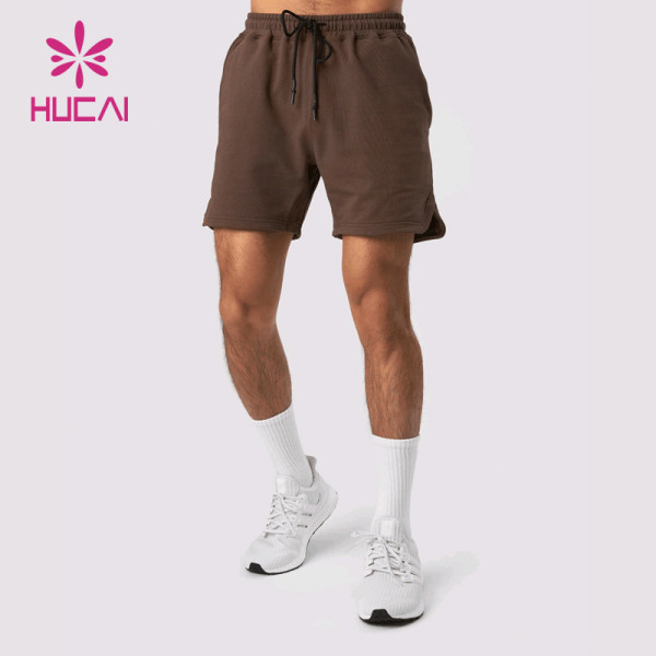 Private Label Workout Shorts Custom Mens Khaki Sportswear Manufacturer Supplier