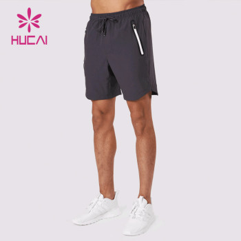 ODM Custom Mens Shorts Zipper Design Private Label Gymwear Factory