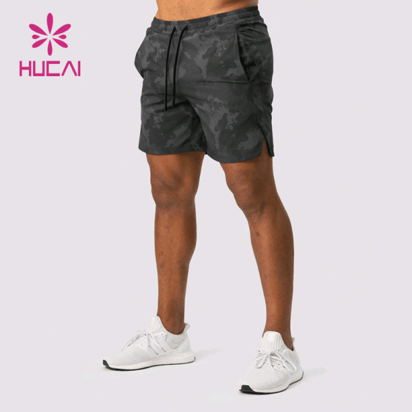 ODM Camouflag Shorts With Phone Pocket Custom Running Mens Yogawear Factory