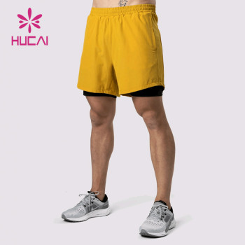 ODM OEM 2 IN 1 Shorts Private Label Custom Logo Running Mens Gymwear