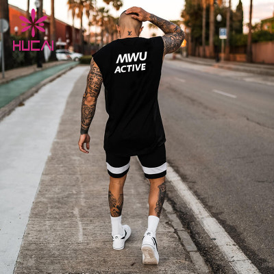 Fashionable Customized Logo Cotton Fabric Mens Street Tank Top Manufacturers