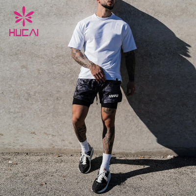 Custom Manufacture Camoulage Shorts With Phone Pockets Private Label Activewear Supplier