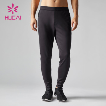 OEM ODM Mens Running Wear with Zipper Pockets Sweatpants Custom Fitness Clothing