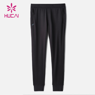 OEM ODM Mens Running Wear with Zipper Pockets Sweatpants Custom Fitness Clothing