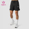 OEM Mens Customized Logo Double Layers Mens Running Shorts Activewear Manufacturer