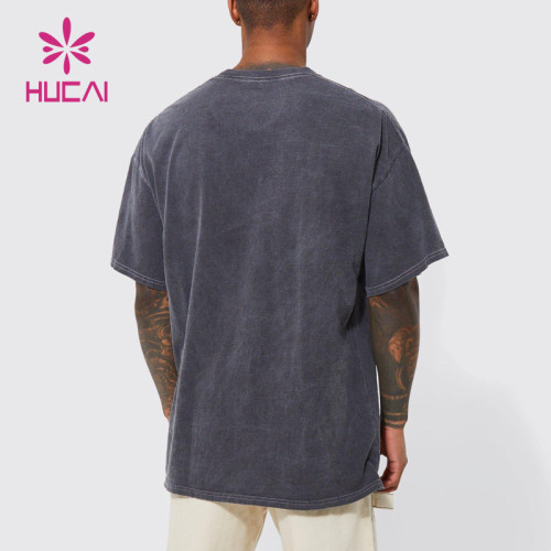 Private Label Custom Street Wear Washed Men T-shirt Activewear Manufacturer