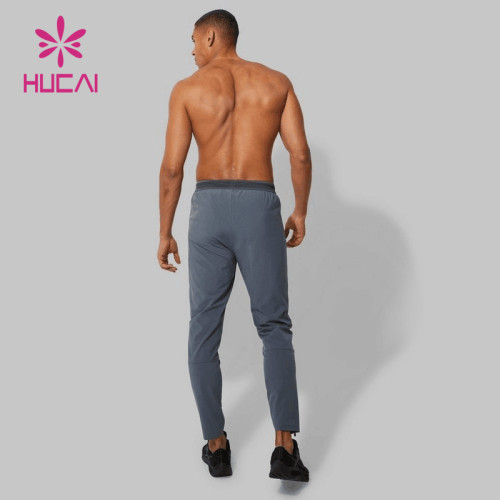 HUCAI OEM ODM Customized Logo Men Woven Joggers Private Label Fitness Clothing