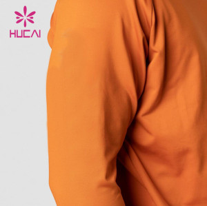 HUCAI Customized High Quality Soft Cotton Men Hoodie Activewear Factory