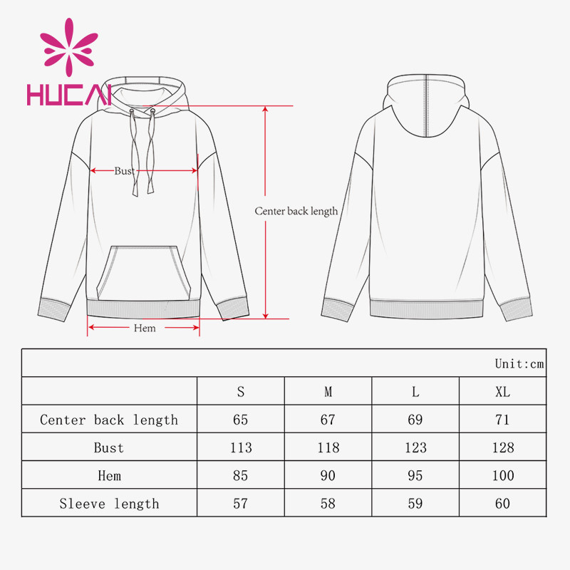 hoodies size