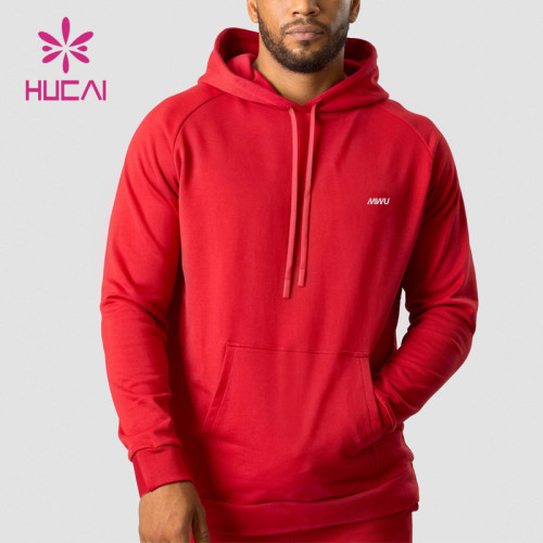 HUCAI High Quality Comfortable Cotton Mens Hoodie Sportswear Manufacturing Companies