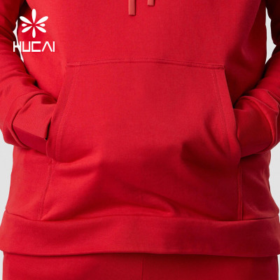 HUCAI High Quality Comfortable Cotton Mens Hoodie Sportswear Manufacturing Companies