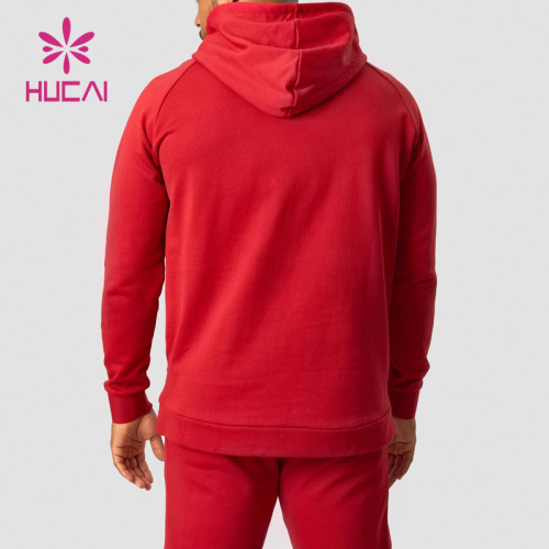 HUCAI High Quality Comfortable Cotton Mens Hoodie Sportswear Manufacturing Companies