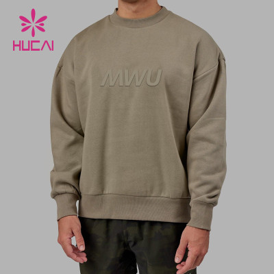 HUCAI Custom Silicone Logo Unisex Women& Men Slim Fit Hoodie Activewear Manufacturer