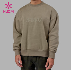 HUCAI Custom Silicone Logo Unisex Women& Men Slim Fit Hoodie Activewear Manufacturer