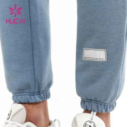 HUCAI Customized Logo Slim Fit Soft Cotton Mens Jogger Pants China Manufacturer