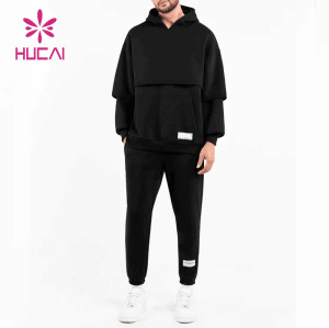 HUCAI High Quality Unique Design Men Hoodie Sportswear Manufacturing Companies