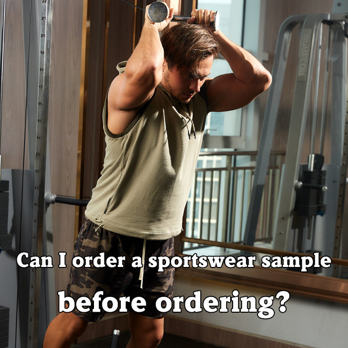 Can I order a sportswear sample before ordering?