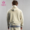 HUCAI Custom Brushed Fleece Hoodies With 3D Embroidery Logo China Factory Manufacturer