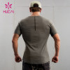 HUCAI ODM Gym Short Sleeve Sublimation Green Camo Sports Shirts Manufacturer