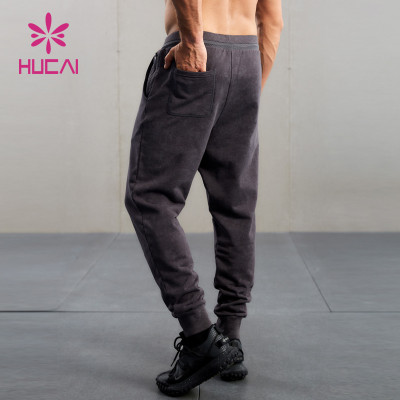 HUCAI ODM Gym Sweatpants Fried Color Fabric Reflective Drawstring Joggers Supplier