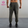 HUCAI OEM Gym Joggers Screen Printing Zipper Pocket Sweatpants Manufacturer