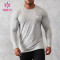 HUCAI Fashionable Compression Gym Fashion Fit T Shirts Mens Long Sleeve China Manufacturer