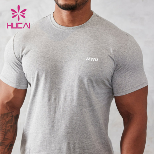 HUCAI Fashionable Compression Gym Fashion Fit T Shirts Mens Long Sleeve China Manufacturer