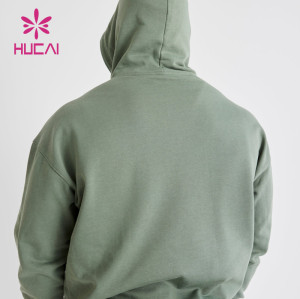 HUCAI High Quality Gym Sweatshirts Drawstring Private Label Light Hoodies Manufacturer