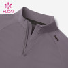 HUCAI ODM Sports Long-sleeved 1/4 Zipper 
