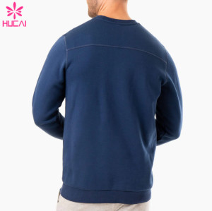 HUCAI Fashion Gym Sweatshirts Circular Collar Printing Light Cotton Hoodies Supplier